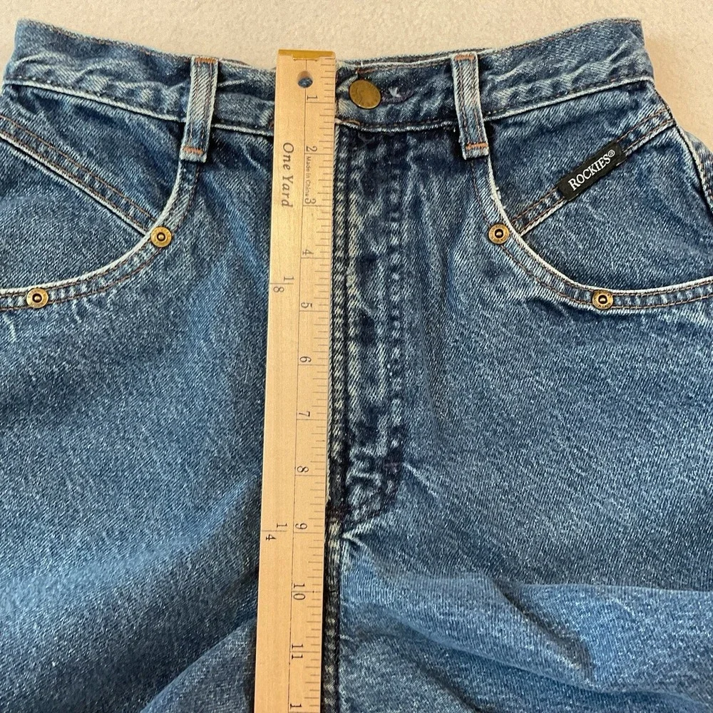 Rockies Rocky Mountain Jeans‎ Womens 7/28 Blue Denim Western Cowgirl High Rise